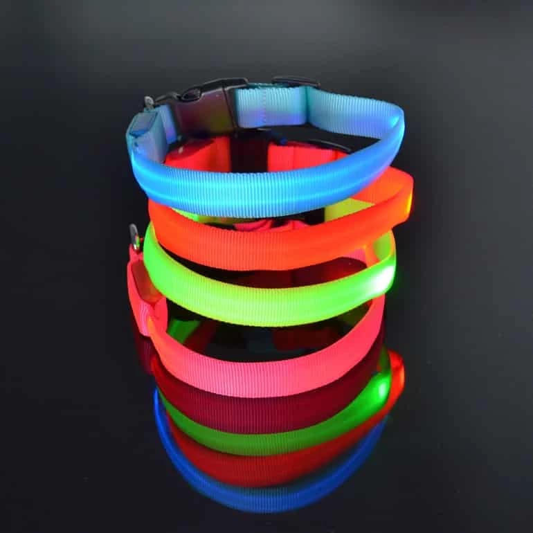 LED Halsband Oplaadbaar Groen 35-40cm Hilox
