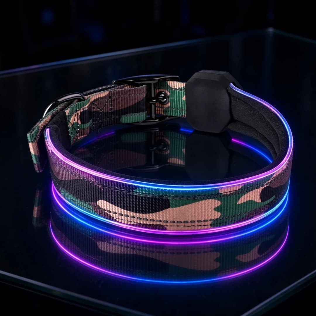 LED Halsband Oplaadbaar Camouflage 46-52cm PX3 Special Edition Hilox