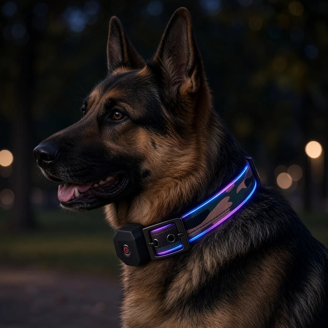LED Halsband Oplaadbaar Camouflage 46-52cm PX3 Special Edition Hilox