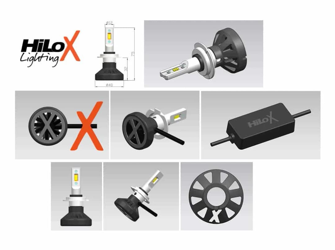 HB5/9007 Bi XTR Black LED kit, 5700K, Hilox Performance, Duo